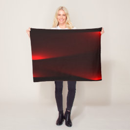 Manta Polar Cranberry Y Luces Negras