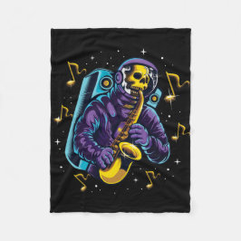 Manta Polar Cráneo de astronauta tocando el saxofón
