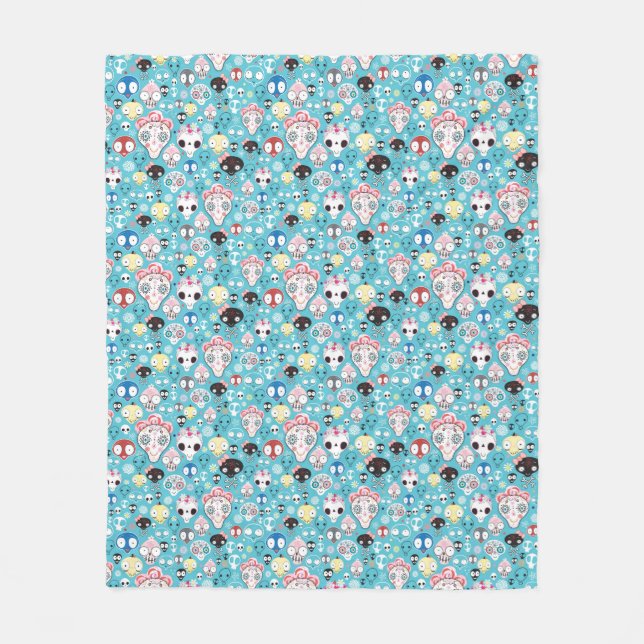 Manta Polar Cráneo de risa de la textura (Anverso)