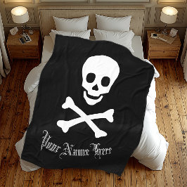 Manta Polar Cráneo personalizable de Jolly Roger Pirate person
