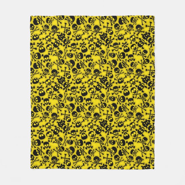 Manta Polar Cráneo y modelo de la bandera pirata (Anverso)