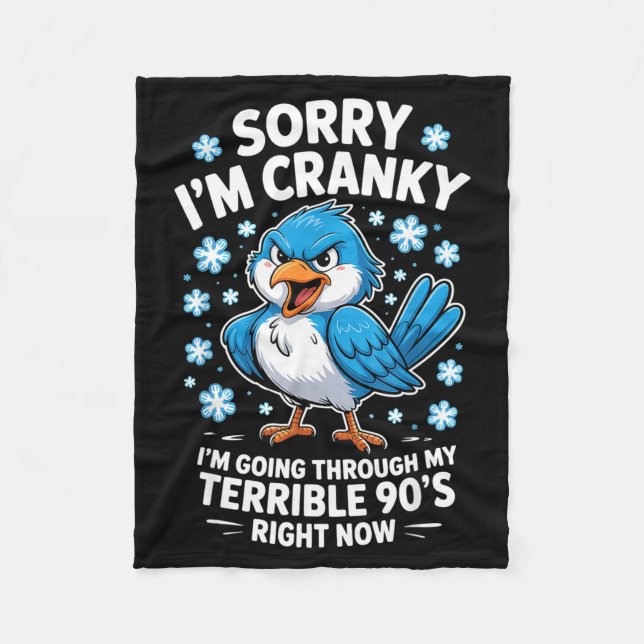 Manta Polar Cranky Bird Terrible 90s Funny Quote Design  (Anverso)