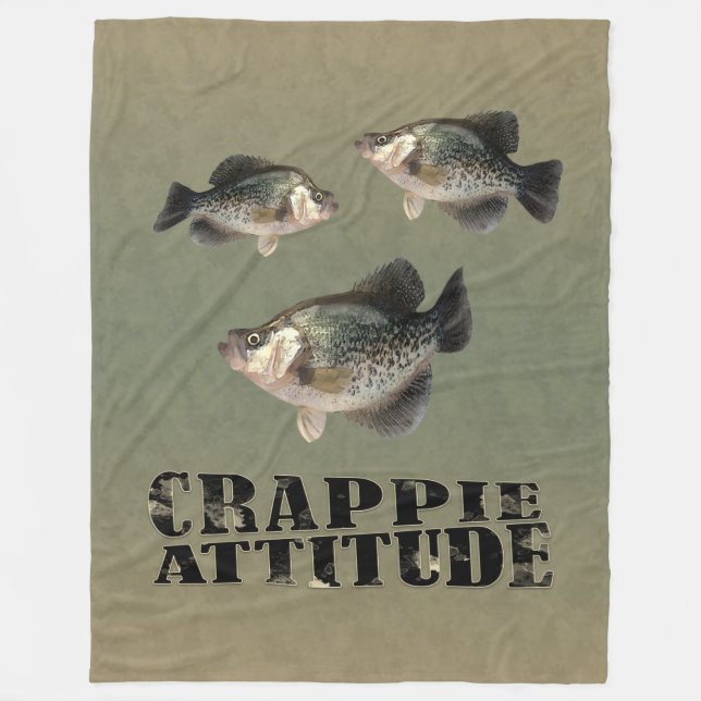 Manta Polar Crappie Attitude Funny Pesca (Anverso)