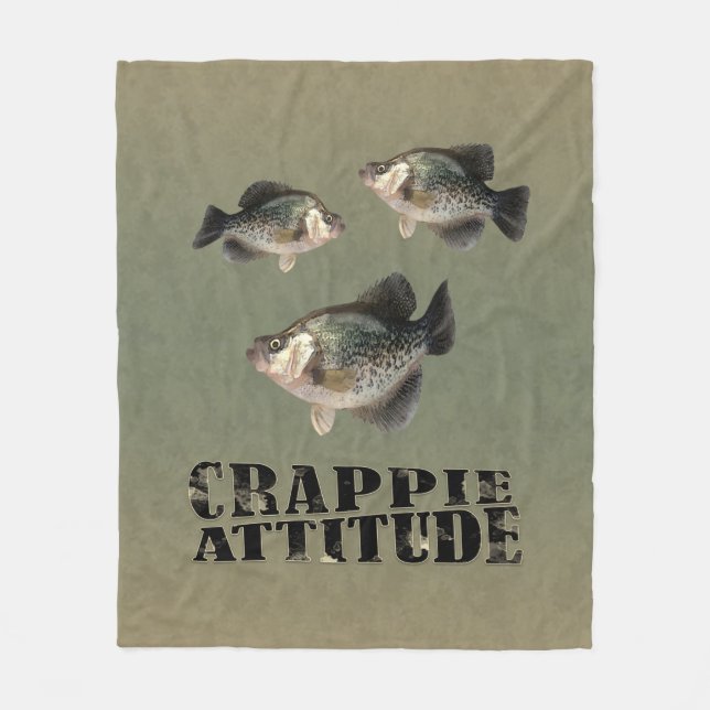Manta Polar Crappie Attitude Funny Pesca (Anverso)