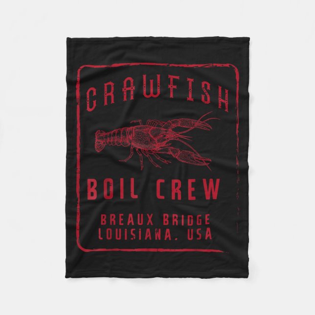 Manta Polar Crawfish Boil Crew Breaux Bridge Usa Crayfish Men  (Anverso)