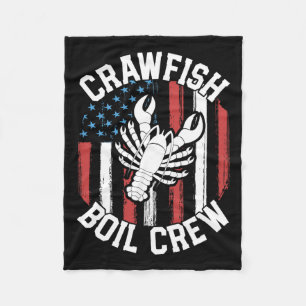 Manta Polar Crawfish Boil Crew Funny Cajun Camisetas Para Homb