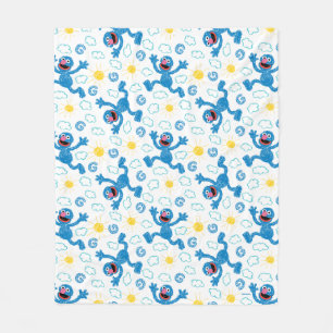 Manta Polar Crayon Grover Sunshine Pattern
