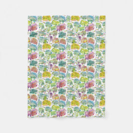 Manta Polar Crazy Cars Children's Blanket