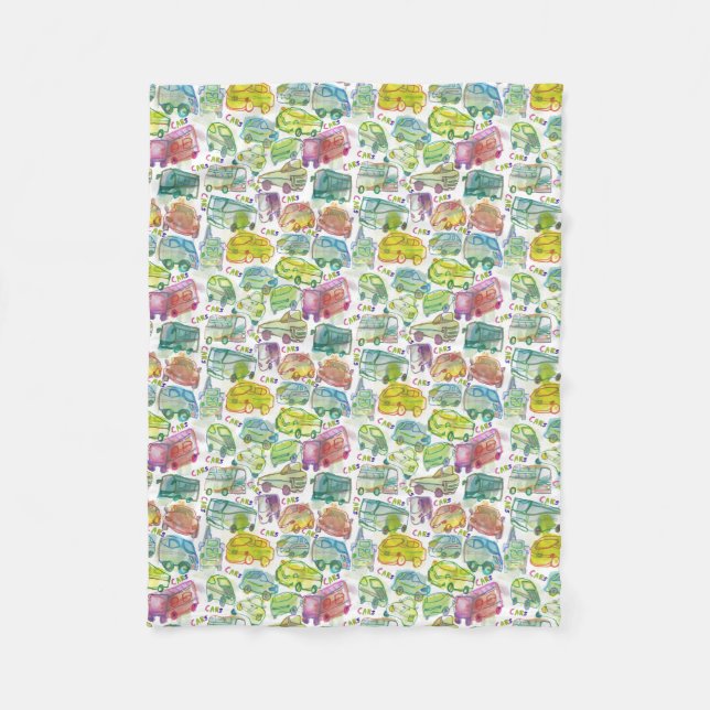 Manta Polar Crazy Cars Children's Blanket (Anverso)