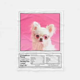 Manta Polar Crea datos de tu propia raza de perro Chihuahua ma