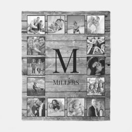 Manta Polar Crea tu Collage de fotos Personalizado Rustic Farm