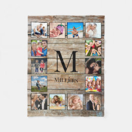 Manta Polar Crea tu Collage de fotos Personalizado Rustic Farm