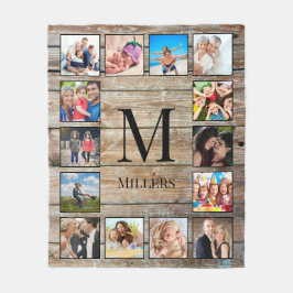 Manta Polar Crea tu Collage de fotos Personalizado Rustic Farm