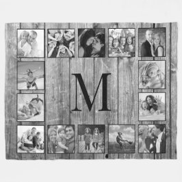 Manta Polar Crea tu Collage de fotos Personalizado Rustic Farm