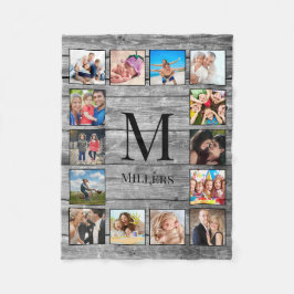 Manta Polar Crea tu Collage de fotos Personalizado Rustic Farm