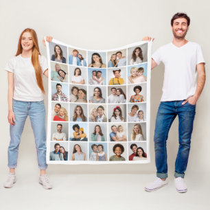 Manta Polar Crea tu propia funda de 30 Collages de fotos