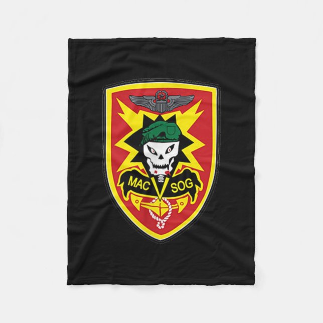 Manta Polar Creaciones Zgxblwjhbsy Co Macv-sog Guerra de Vietn (Anverso)