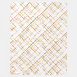 Manta Polar Cream Caramel White Stripes