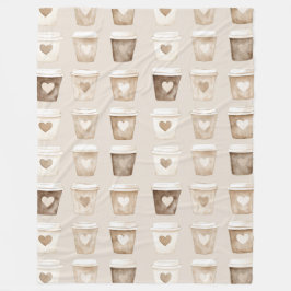 Manta Polar Cream Coffee Heart Cups