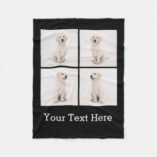 Manta Polar Crear fotos de gatos de fotos de perros de la fami
