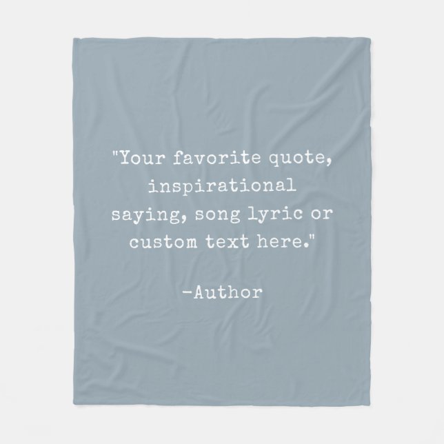 Manta Polar Crear su propia cita Personalizado (Anverso)