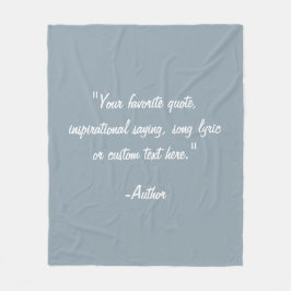 Manta Polar Crear su propia cita Personalizado