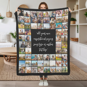 Manta Polar Crear su propio Collage de fotos 64 personalizado