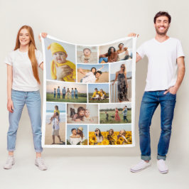 Manta Polar Crear su propio Collage de fotos de 12