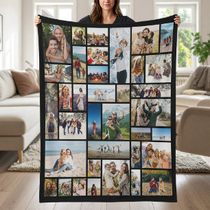 Manta Polar Crear su propio Collage de fotos Personalizado 36