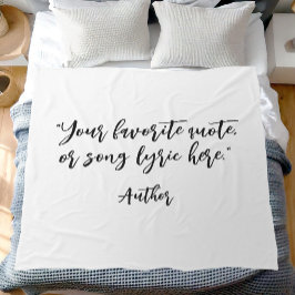 Manta Polar Crear su propio presupuesto de caligrafía