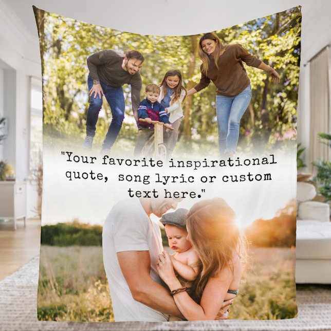 Manta Polar Crear tu propia cita personalizada 2 foto (Subido por el creador)