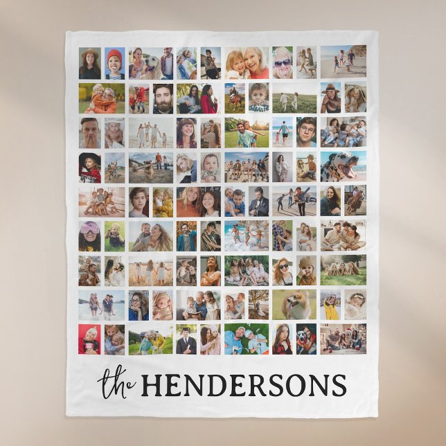 Manta Polar Create Your Own 81 Photo Collage White (Subido por el creador)