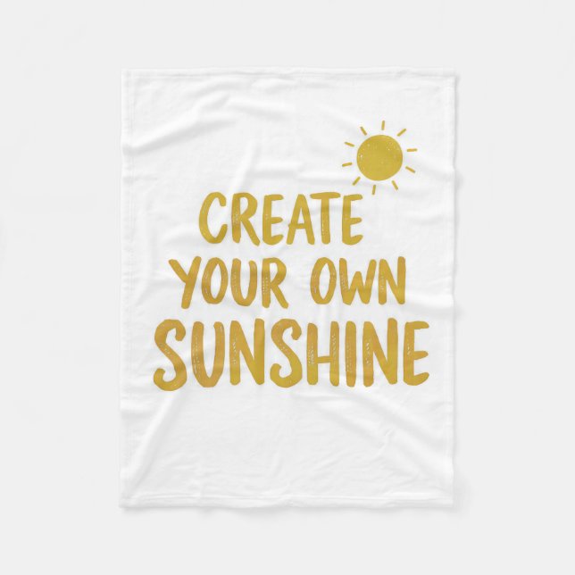 Manta Polar Create your own sunshine quote on (Anverso)