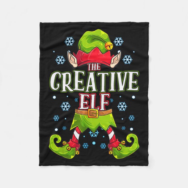 Manta Polar Creative Elf Matching Family Group Christmas Party (Anverso)