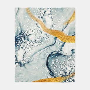 Manta Polar Creatividad única. Arte y oro. Inspirado por el ci