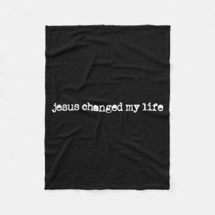 Manta Polar Creencia cristiana de que Jesús cambió mi vida