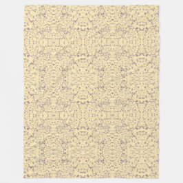 Manta Polar Crema con morado