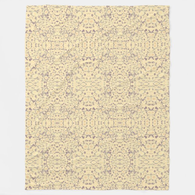 Manta Polar Crema con morado (Anverso)