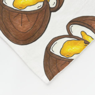 Manta Polar Crema de chocolate huevos huevos dulces de pascua