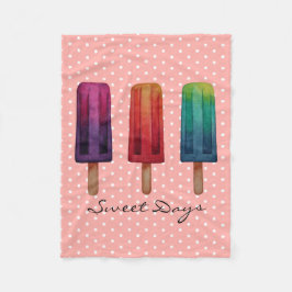 Manta Polar Cremas de hielo acuáticas cúrcules popsicas