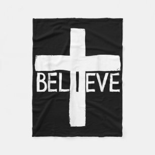 Manta Polar Creo Cruz Dios Jesús Fe Religiosa Cristiana