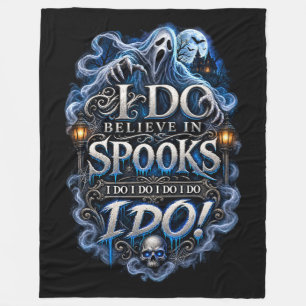 Manta Polar Creo en fantasmas Halloween