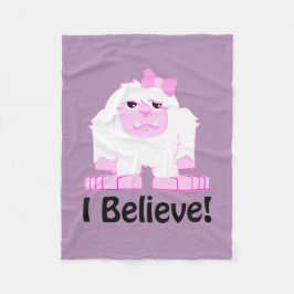 Manta Polar Creo que el Personalizado Chica Yeti