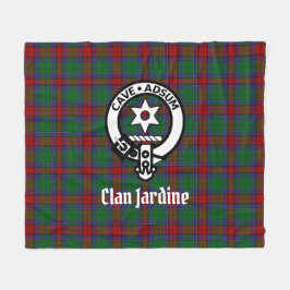 Manta Polar Crest Badge Y Tartán Del Clan Jardine