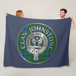 Manta Polar Crest y Nudo de Tartán del Clan Johnstone