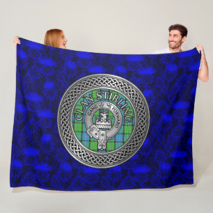 Manta Polar Crest y Nudo de Tartán del Clan Stirling