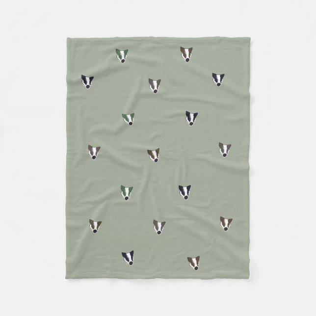 Manta Polar Criatura del arbolado del tejón (Anverso)