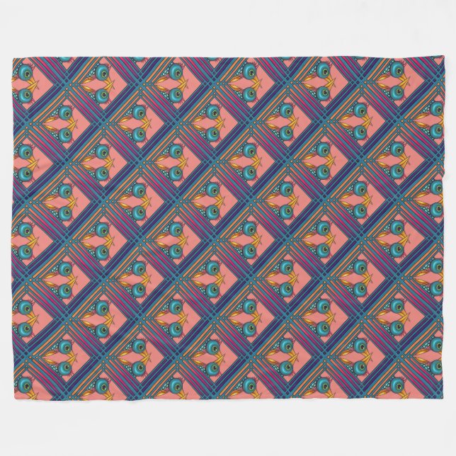 Manta Polar Criaturas de aves cruzan los picos (Frente (Horizontal))