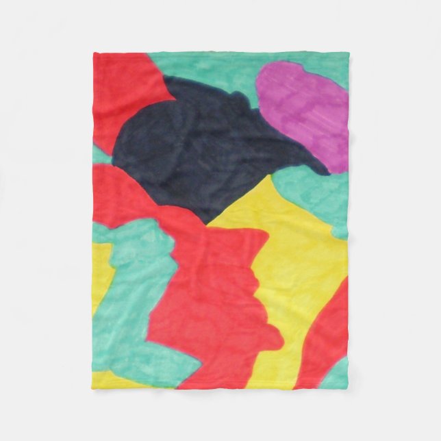 Manta Polar Criaturas rojas Funda (Anverso)