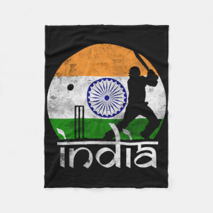 Manta Polar Cricket de India Bandera India Jugador de Cricket